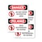 Signmission Do Not Enter High Voltage Bilingual Danger Sign, Vinyl Decal, 7in W x 10in L, 2PK OS-2PACK-DS-D-710-VS-1134 - alternate 1